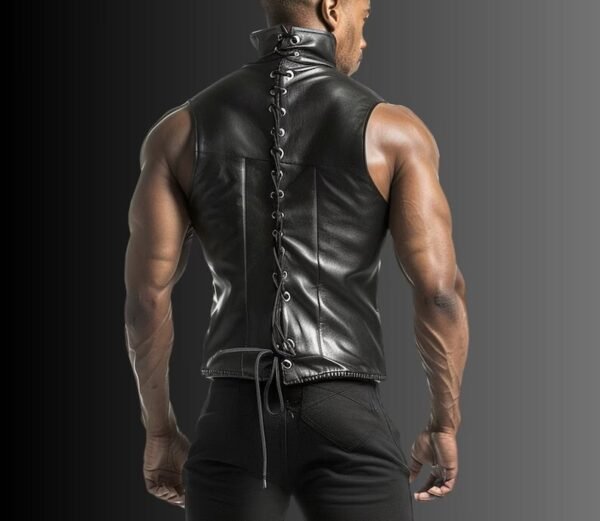 Leacup Front Sleeveless Vest - Image 2