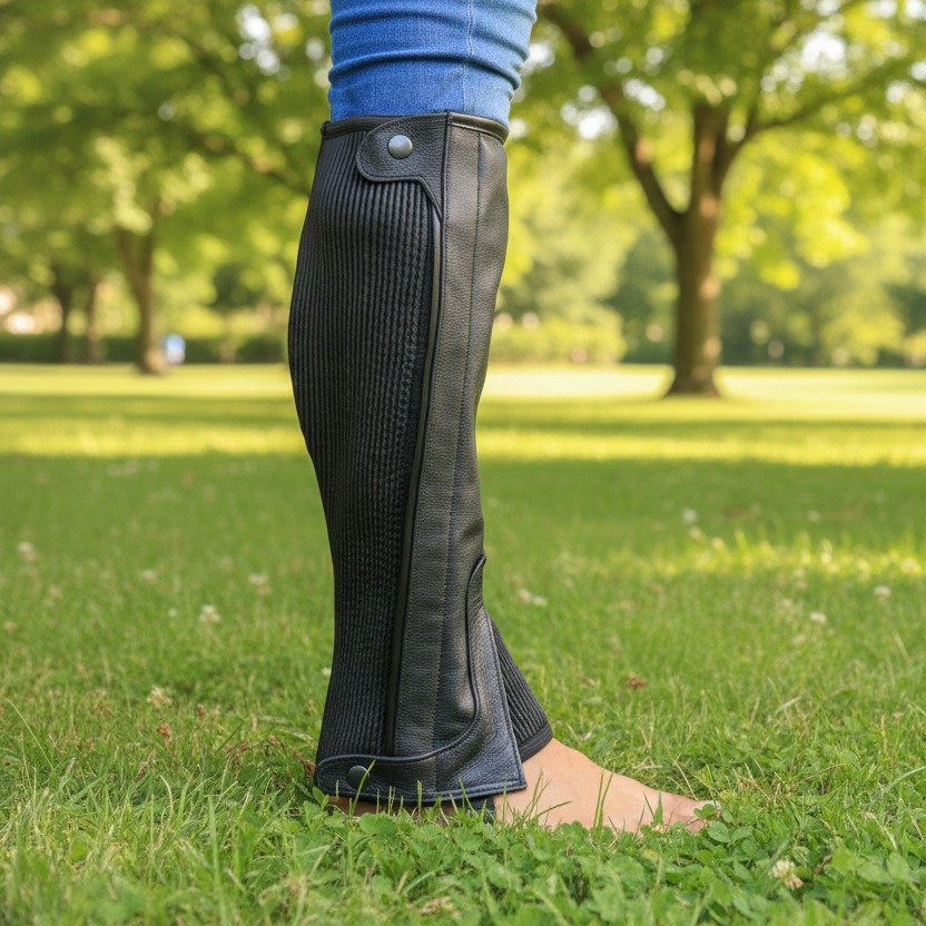 Leather Half Chaps Flexible Calf width