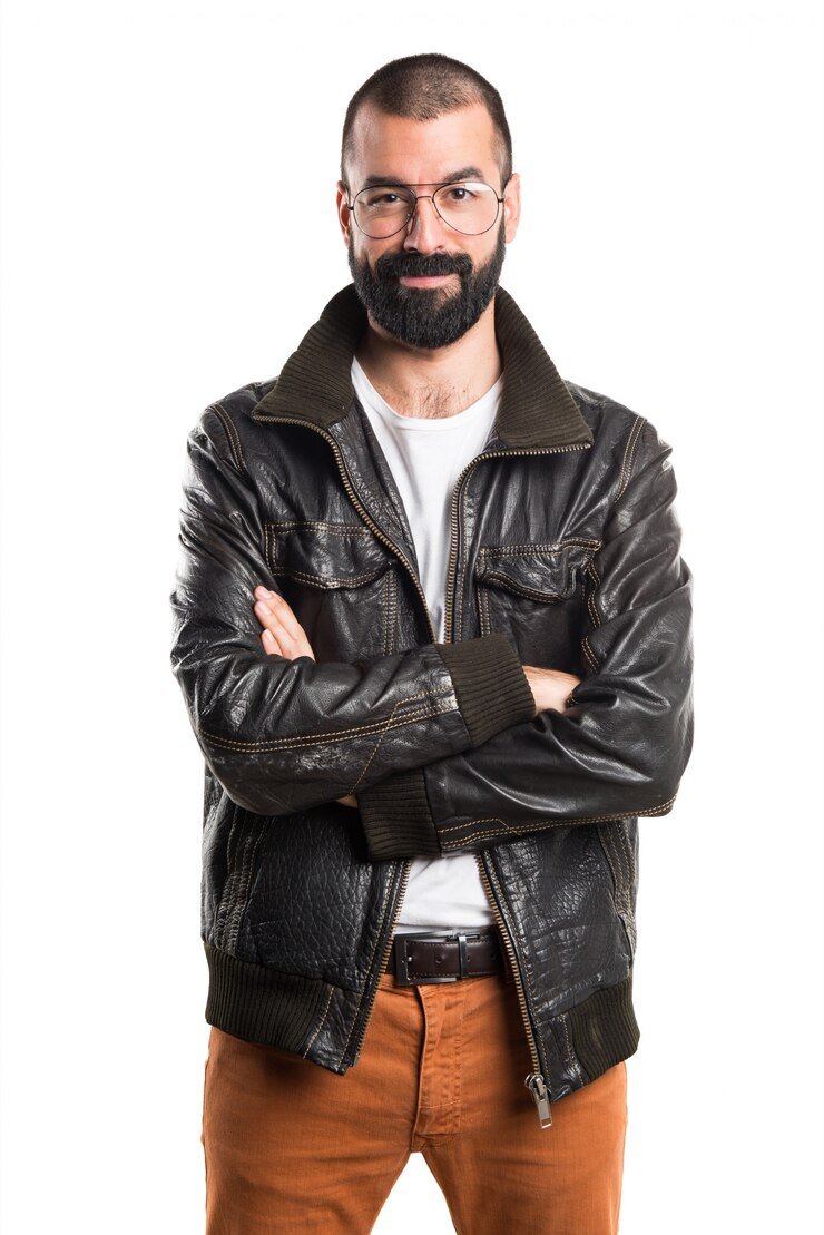 Leather Jacket with Fur Lined - Image 2